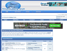 Tablet Screenshot of pensacolafishingforum.com